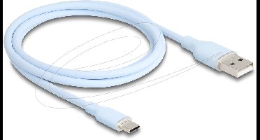 DeLOCK 81222 USB-kabel USB 2.0 1 m USB A USB C Blauw