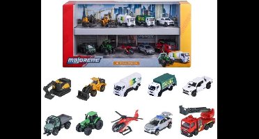 MAJORETTE - Majo City 10 stuks geschenkverpakking - vanaf 3 jaar