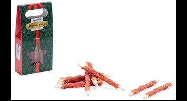 Beeztees Kerstkado Kauwstaven Eend - Hondensnack - 8 stuks