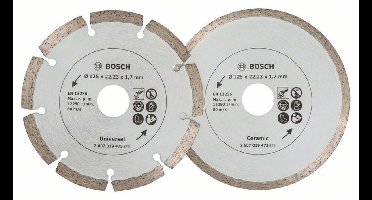 Bosch Diamantschijven - Voor Bouwmaterialen - 2-delig - 125 mm