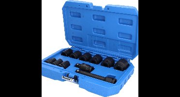 BRILLIANT TOOLS 1/2" dopsleutelset zeskant 11-delig kort - B...