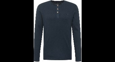 Mustang Heren Longsleeve ARMINTO slim fit Blauw L Ronde Hals Volwassenen