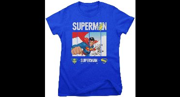 Superman 2025 - Superman Look Up Dames T-shirt - blauw - L