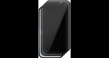 Privacy Screenprotector geschikt voor iPhone 17 - 3x Volledig Dekkend Glas Screen Protector