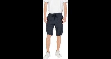 Cargo Shorts with Drawstring Waist - Blue