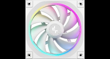 DeepCool FL12-3 IN 1 White - Ventilatorhuis - 3-pack - 120mm - 55 cfm - 500 - 2150 rpm - 32 dBA - FDB Fan - ARGB - 4-pin PWM - wit