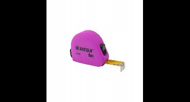 Mega Rolbandmaat 8m x 25mm met 2 Stoppers - Soft Grip