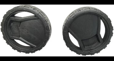 Vervangend wiel voor Karcher K4/K5 hogedrukreiniger- reserveonderdeel voor langdurig gebruik (2-pack)