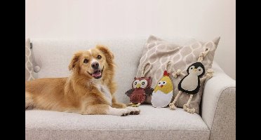 Kerbl Hondenspeeltje Eierschaal Leer 25x13x3cm