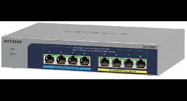 NETGEAR MS108UP - Netwerk Switch - Unmanaged - 2,5 Gbps - PoE switch - 8 poorten