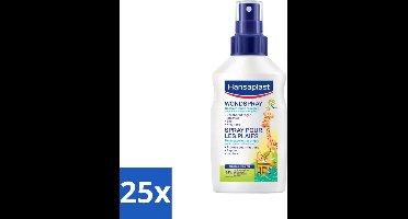 25 x Hansaplast - Kids Wondspray - Wondreiniging voor Kinderen - Wondontsmetting - 100 ml - Kinderwondverzorging - Wondreiniging - Wondontsmetting - Snee - Schaafwond