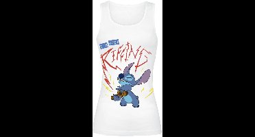 Lilo & Stitch Riffing Dames Top - wit - L