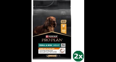 2x3 kg Pro plan dog adult small / mini kip hondenvoer