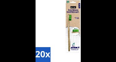 20 x Sence - Bamboo - Tandenborstels - Medium - Set van 3 - Groen - Tandenborstel - Bamboo - Duurzaamheid - Milieuvriendelijk - Vegan