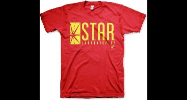 DC Comics The Flash Heren Tshirt -L- Star Laboratories Rood