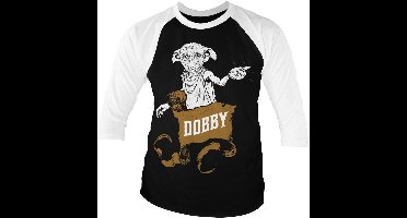 Harry Potter Dobby Baseball 3/4 Sleeve Tee WB-20-HP004-H77-5 WhiteBlack-XXL