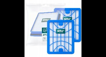Sillar, set 2 filters voor stofzuiger, HEPA stofzuigerfilter, H13, vervanging ZVCA040S ZVCA050H ZVCA050A, geschikt voor Zelmer Cobra Jupiter Orion Syrius