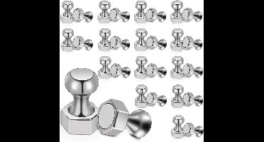 Magnetische -set van 30 stuks neodymium magneten - Neodymium - zilver