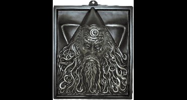 Wanddecoratie 3D tovenaar - 50 x 22 x 58.5 cm - Feesdecoratievoorwerp voor halloween