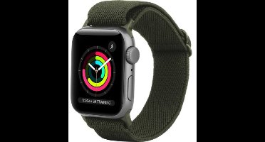Just in Case horlogebandje geschikt voor Apple Watch Bandje (Urban Textura) - Smartwatchbandjes - Universeel bandje geschikt voor Apple 44/45/46/49 mm - Groen