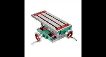 Kruistafel – Verstelbare Werkbank – Freestafel – Boringstafel – Koordinerende Tafel – Metaal – Handmatig Bediend – Zilver