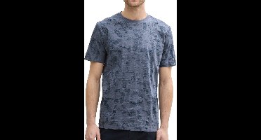 Tom Tailor - T-shirt - Heren - L - Blauw - Katoen - 1046726