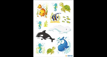 Stickervellen 'Walvissenfamilie en vrienden'