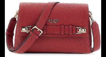GUESS schoudertas Gregoria Crossbody Flap Bag Red donkerrood