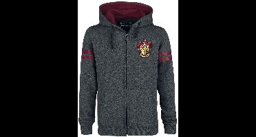 Harry Potter Gryffindor Sport Heren Vest met capuchon - grijs/bordeaux - M