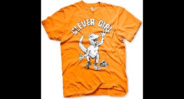 Jurassic Park Clever Girl T-Shirt Orange-S