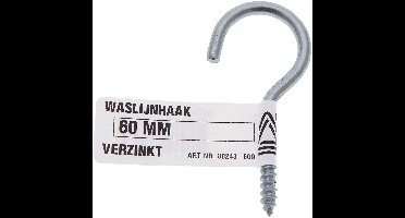 Deltafix - Waslijnhaak verz 80mm