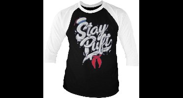 Ghostbusters Stay Puft Baseball 3 4 Sleeve Tee SP-19-GB011-H60-8 BlackWhite-L