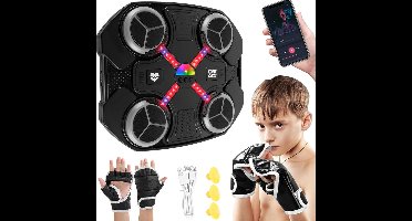 DailySupplies® Boxing Machine - Boksbal - Bokszak met Muziek - Zwart