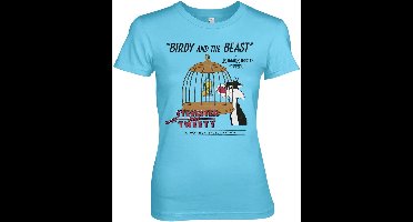 Looney Tunes Damen T-Shirt Birdy And The Beast Girly Tee WB-5-LT013-H94-9 Skyblue-XXL