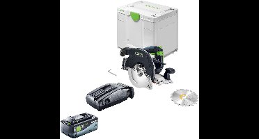Festool HKC 55 KEB-Basic accu-handcirkelzaag 18 V 160 mm borstelloos + 1x accu 8,0 Ah + oplader + Systainer
