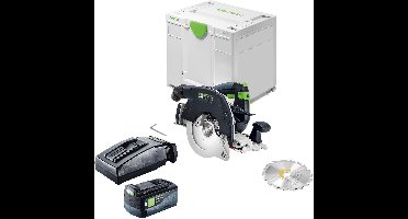 Festool HKC 55 KEB-Basic accu-handcirkelzaag 18 V 160 mm borstelloos + 1x accu 5,0 Ah + oplader + Systainer