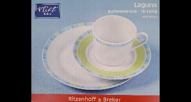 Ritzenhoff & Breker Laguna koffieservies 18 delig porselein