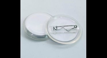 Transparante lege buttons 18 stuks 47 mm