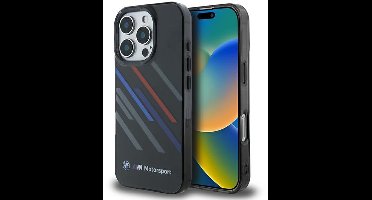 BMW Back cover - iPhone 16 Pro - Zwart - Schokbestendig - Antislip Grip