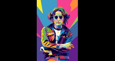 John Lennon Poster - The Beatles - John Lennon Pop Art - Muziek - Kleuren - Wanddecoratie - posters - formaat 30x40cm - XS832