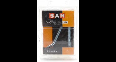 2x SAM Schroefhasak metrisch met moer M8x80mm 817022