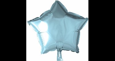 Folie Ballon Ster lichtblauw 46 cm