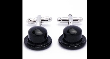 Manchetknopen - Hoed Bolhoed Zwart