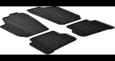 Gledring Rubbermatten passend voor Volkswagen Polo 6R/6C 2009-2017 (T profiel 4-delig + montageclips)