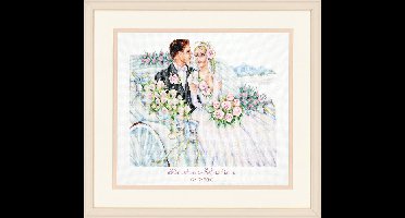 Telpakket kit Bruidspaar in koets - Vervaco - PN-0145027