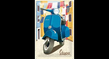 Wandbord - Vespa Italian Laundry -20x30cm-