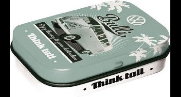 VW Bulli - Pepermunt - Metalen Blikje - Mint Box 6 x 4 cm