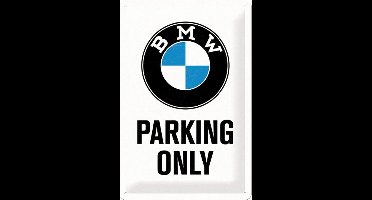 Metalen wandbord BMW Parking Only 20x30 cm