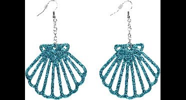 Oorbellen glitter zeemeermin
