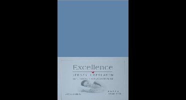 Excellence Jersey Hoeslaken - Eenpersoons - 90/100x210/220 cm - Blue